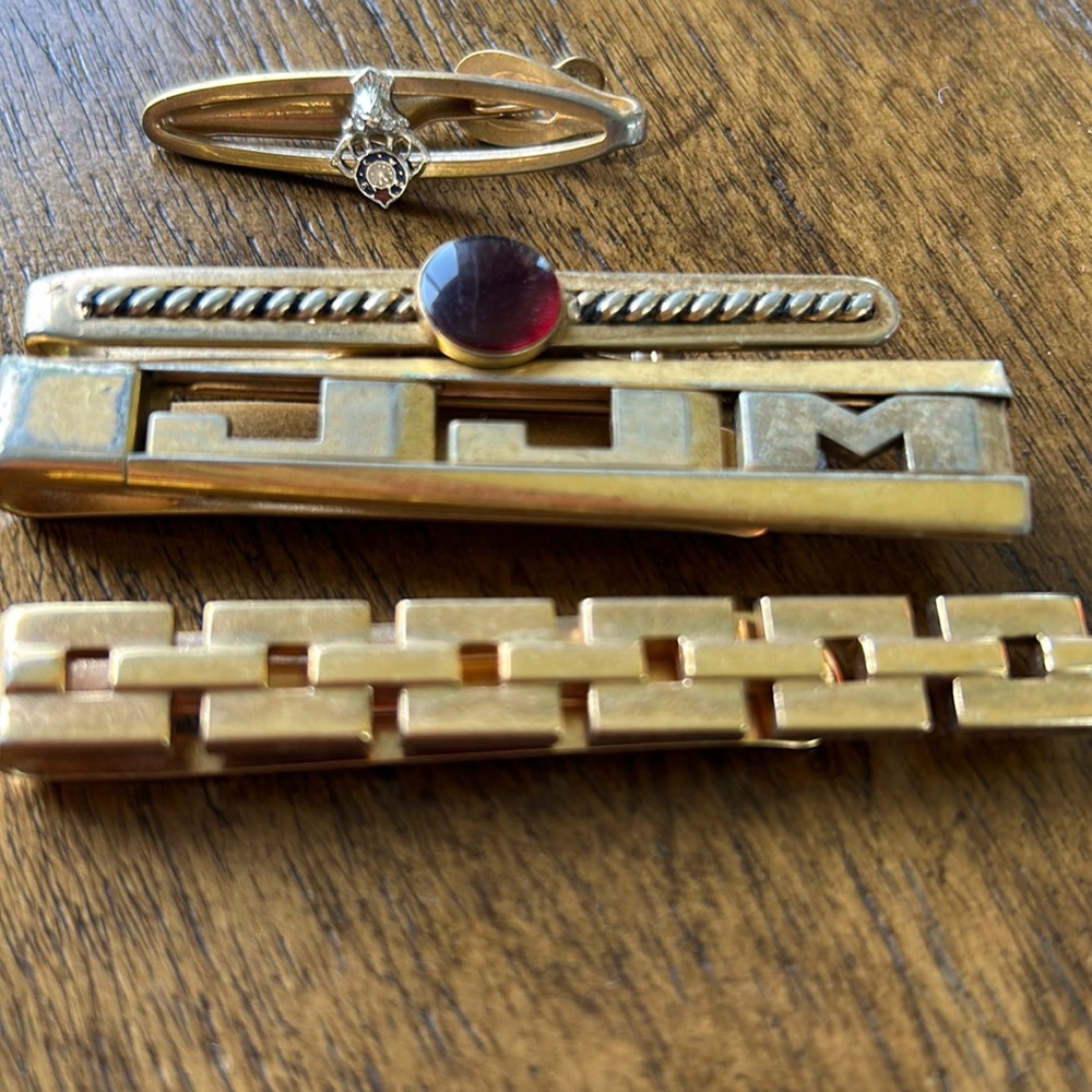 Vintage tie clips